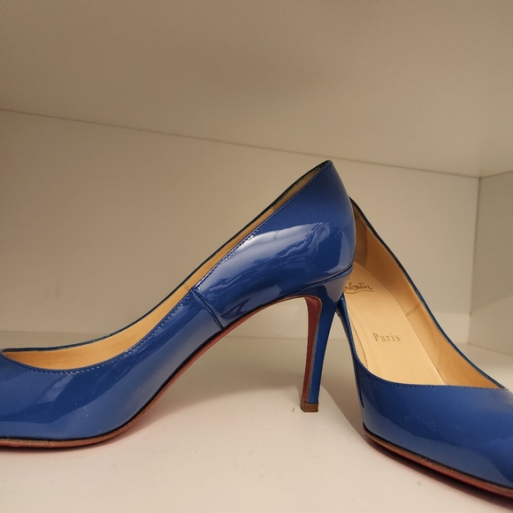 Louboutin Blue Pumps Size 37 - Picture 2 of 5